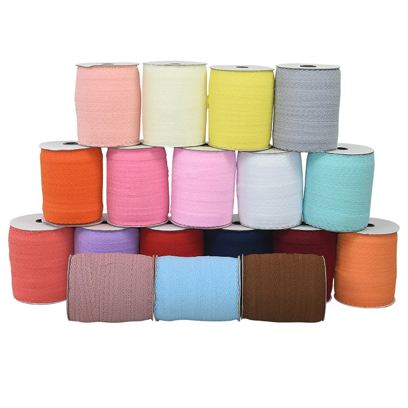 28 мм цветная кружевная лента в рулоне полые кружевные отделки ткань сделай сам