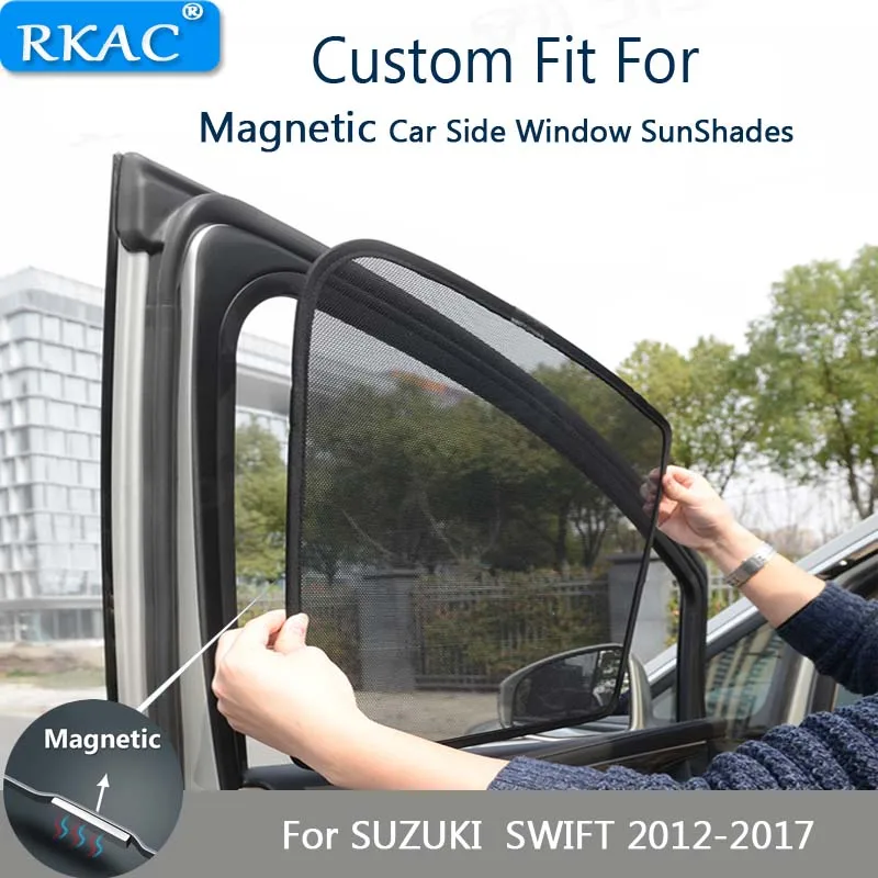 

7PCS Magnetic Car Sun Shade UV Protection Car Curtain Car Side Windows Sun Visor Shield Sunshade For SUZUKI SWIFT 2012-2017