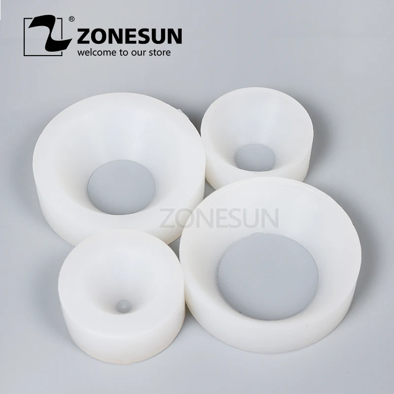 

ZONESUN Cap Screwing Chuck Bottle Cap Adoptor of Capping Machine Silicone Capping Chuck 10-50mm Anti-Wear