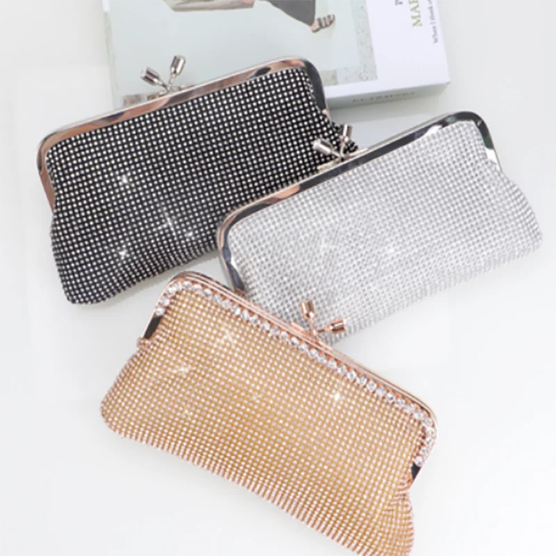 Роскошный клатч с кисточками вечерние женские сумки свадебные металлической