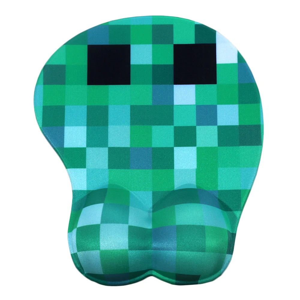 FFFAS 3D коврик для мыши зеленая сетка игровой запястья грудной Сексуальный