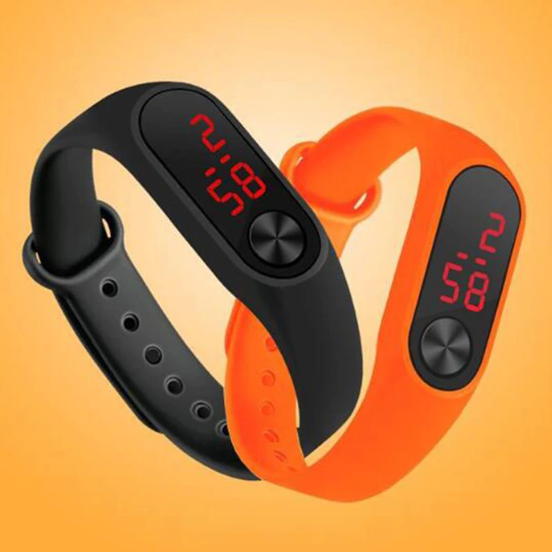 Цифровые спортивные часы повседневные силиконовые 2019 новые модные с браслетом