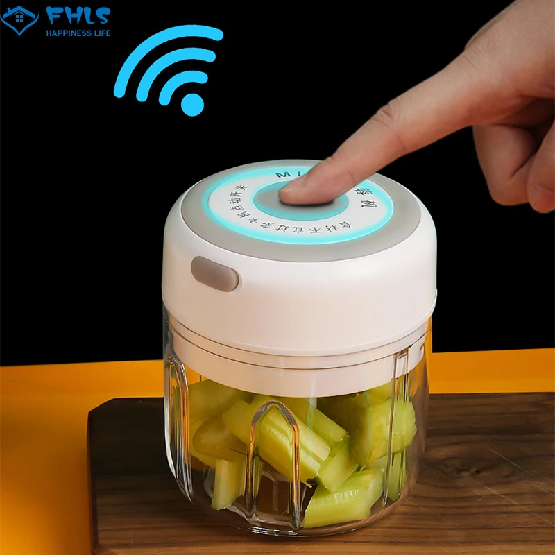 Электрическая чеснока давилка мини-USB зарядка беспроводная пресс-измельчитель