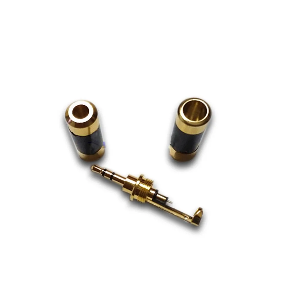 2PC 3.5mm Jack Connector Speaker Gold Plated Headphone Plug AUX Audio 3 Pole stereo Earphone Adapter | Электроника