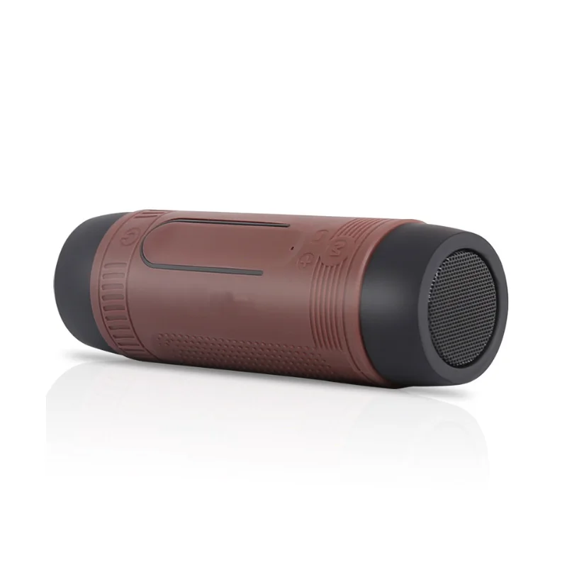 Column Bluetooth Speaker Fm Radio Waterproof Portable Sound Box Outdoor Boombox Mini Wireless Bicycle Speaker+Mounting | Электроника