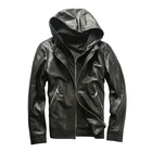 Ah1932 прочтите описание! Мужская куртка из овечьей кожи, с капюшоном