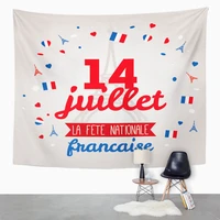 french national day tapestry firework tapestry for bedroom room decor wall hanging art tapestry picnic mat beach towel bed cover