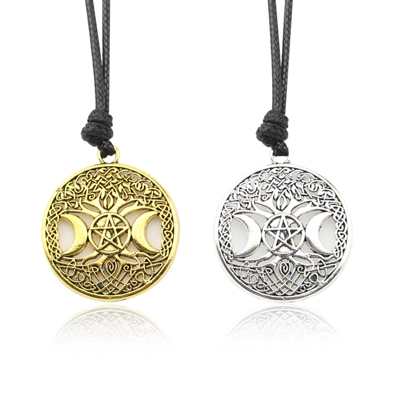 Сверхнатуральное ожерелье античное серебряное подвеска в виде пентаграммы