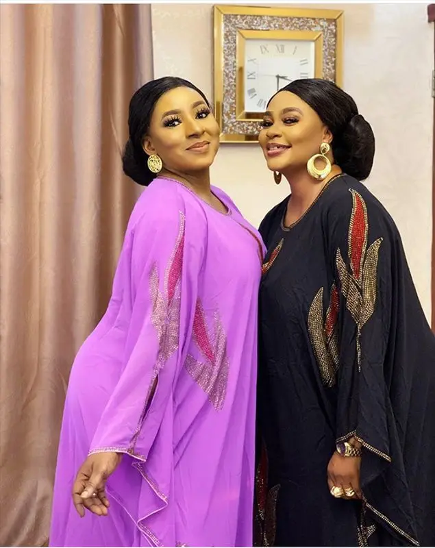 Женское платье макси в африканском стиле длинное мусульманском весна-осень 2021 -