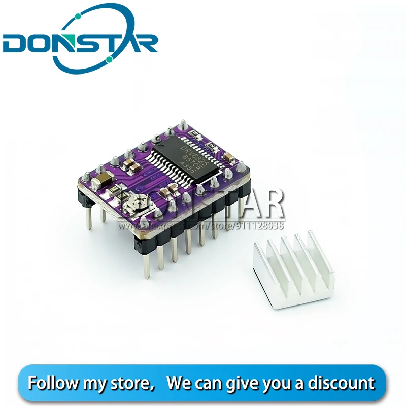 Модуль драйвера шагового двигателя A4988 DRV8825 с радиатором Reprap Ramps 1 4/1 5/1 6 плата