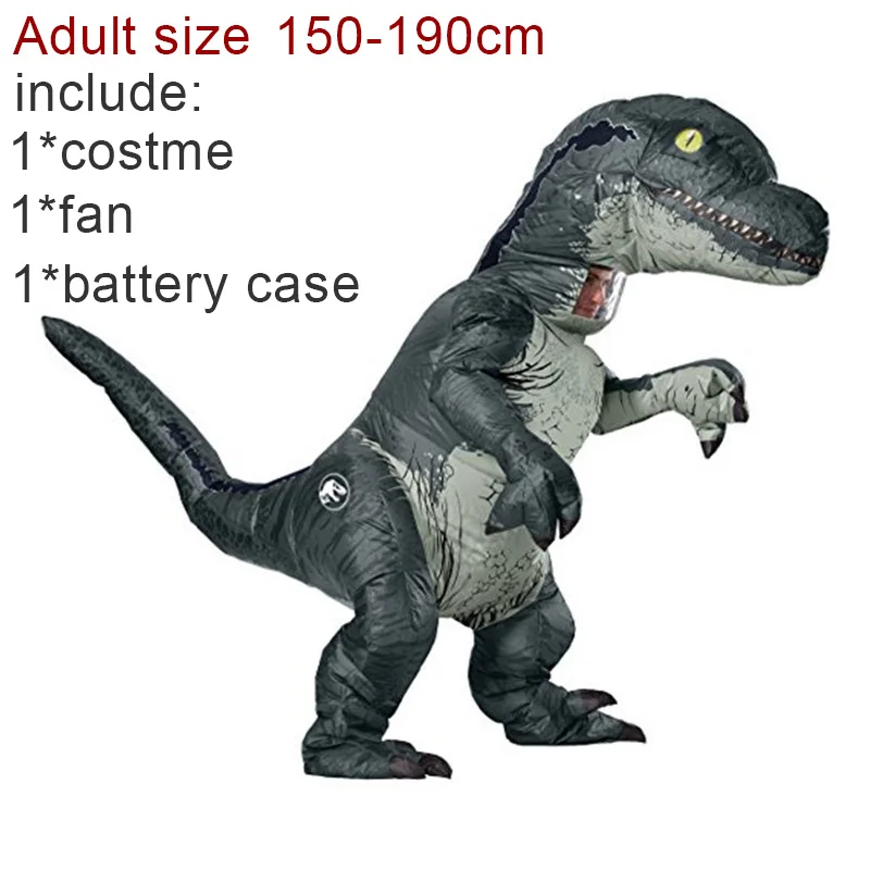 Взрослый детский надувной костюм динозавра T REX wo мужские костюмы динозавр инопланетянин Хэллоуин нарядное платье карнавальный костюм косплей - Цвет: Adult 1161