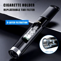 zobo replaceable cigarette tar filter cigarette holder 3 layer filtration for 58mm cigarettes smoking accessory for men women