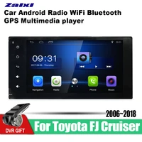 zaixi android car gps multimedia player for toyota fj cruiser 20062018 car navigation radio video audio car player bluetooth