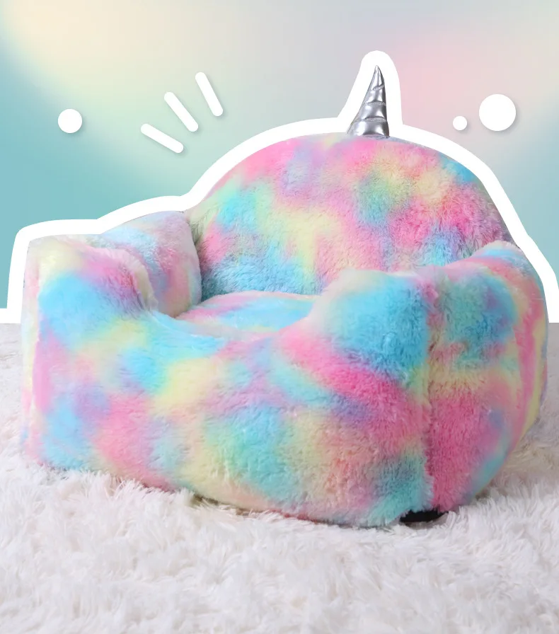 Unicorn Kennel Unicorn Pet Bed Cat Litter Winter Warm Washable Small and Medium Dogs Teddy Puppy Doghouse Winter Pet Nest