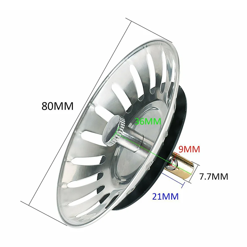 Кухня нержавеющая сталь раковина отходов пробка фильтра стока Корзина Фильтр