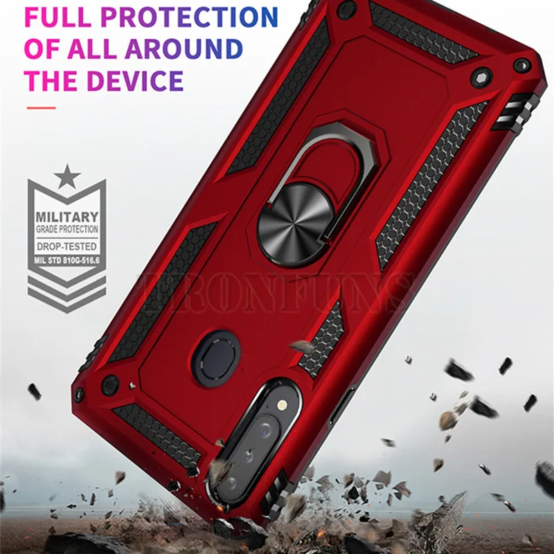 Для samsung Galaxy A30S A50 A30 A10 A40 A60 A70 A80 A90 A20e A2 Core M10 M20 M30s M40 Чехол Броня магнитное кольцо