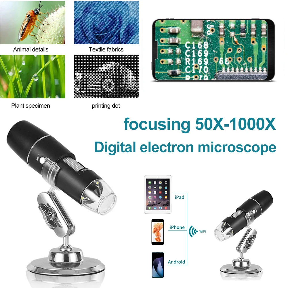 Цифровой микроскоп 1000X мегапикселей цифровой USB увеличительное стекло