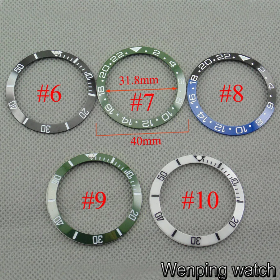 1 шт. 40 мм высококачественная керамическая/титановая вставка для часов 43 чехол