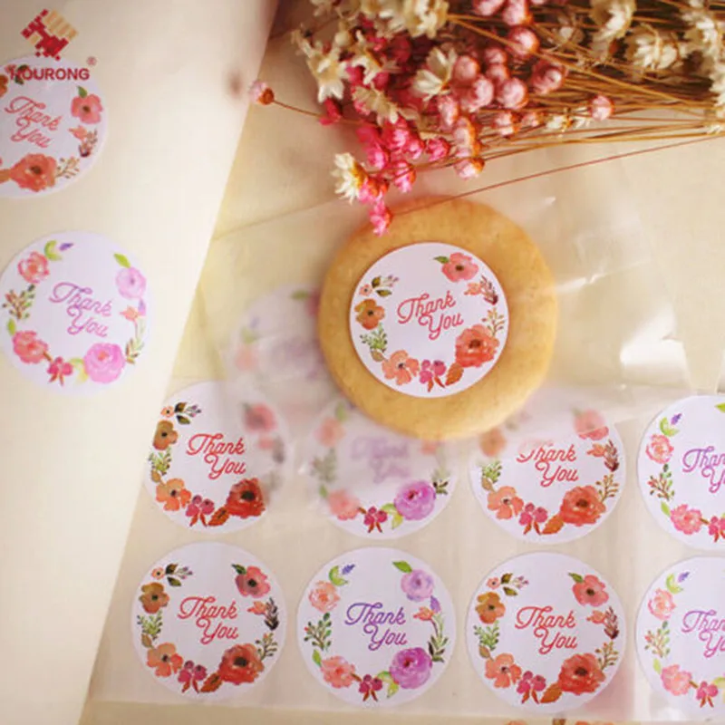 Новинка декоративная наклейка из крафт-бумаги с надписью Love Heart Rose Flower для