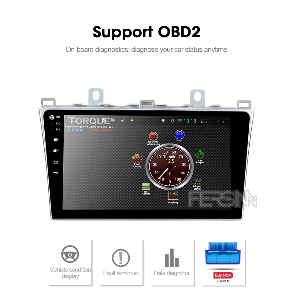 Fersinny android 9,0 автомобильный dvd для Mazda 6 2008 2009 2010 2011 2012 2013 радио аудио GPS; Мультимедийный проигрыватель