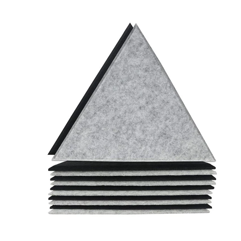 

12 Pack Acoustic Foam Panels Beveled Edge Sound Proof Panels for Walls High Density Triple-cornered Acoustic Panels