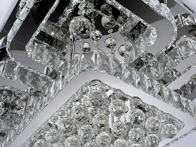 

Flush Mount Ceiling Light Ceiling Lamp Modern Lighting Chrome Light Dimmable LED Luxury K9 Crystal LED Ceiling lamp for Bedroom