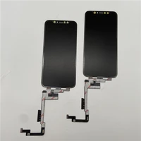 1pcs black film long flex touch screen with oca for iphone x xs xs max lcd display replace repair ios system 12 4 replacement