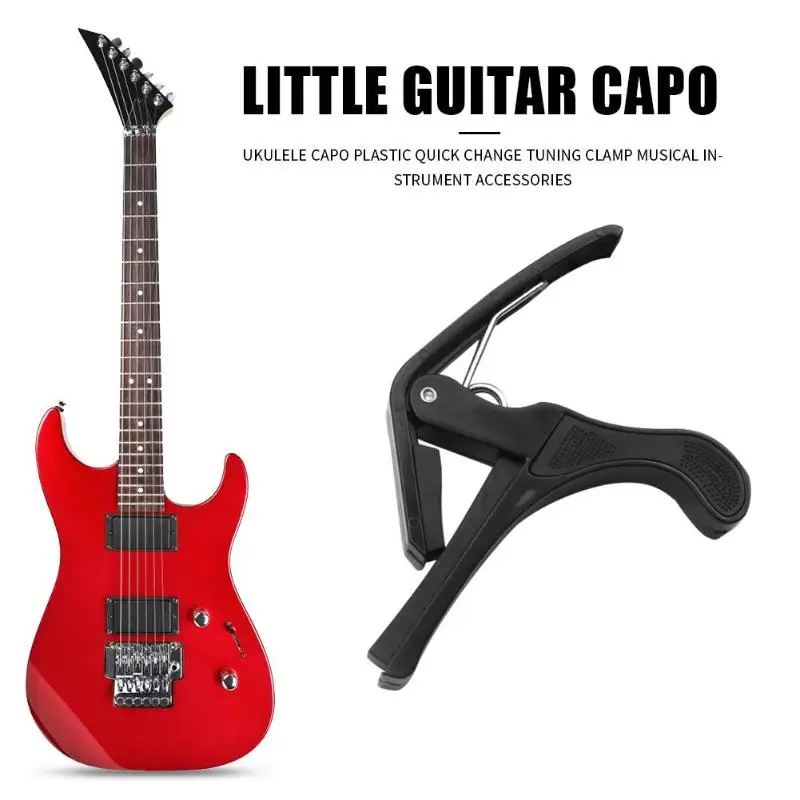 Миниатюрная гитара укулеле-каподастр для акустической гитары Пластик бас