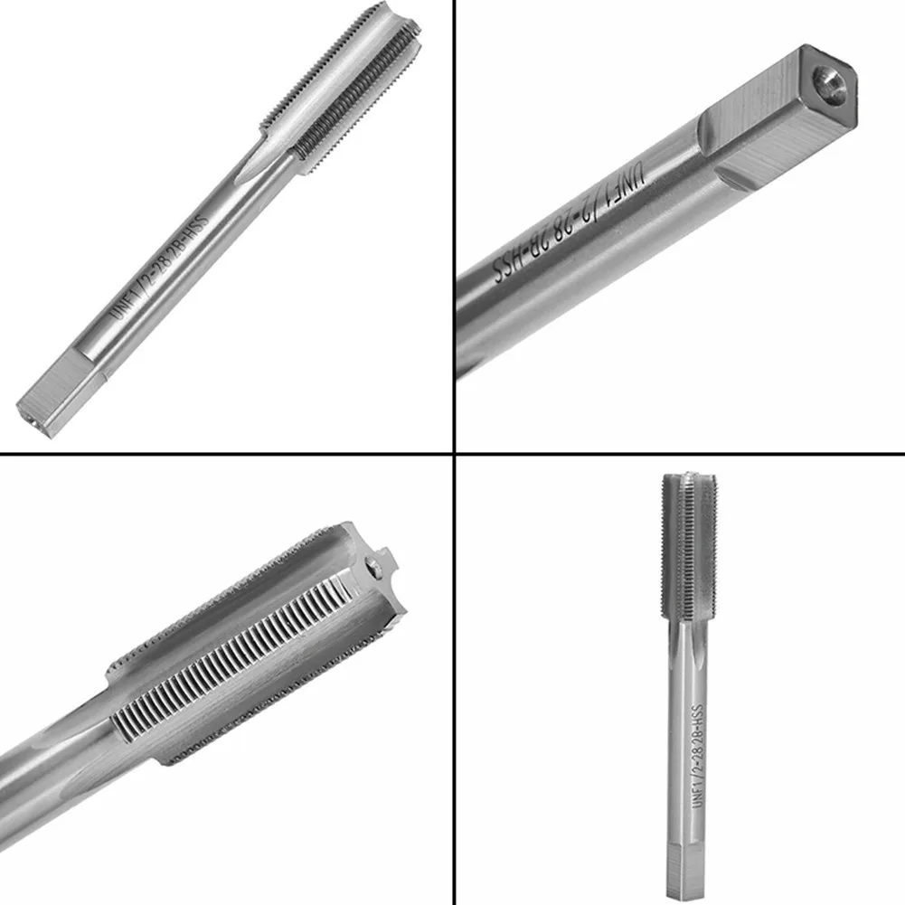 

1PC 1/2-28 Tap 4 FL Plug UNEF High Speed Steel 1/2\\\" Right Hand Thread Titanium Nitride Coated Tap Hand Tool Parts