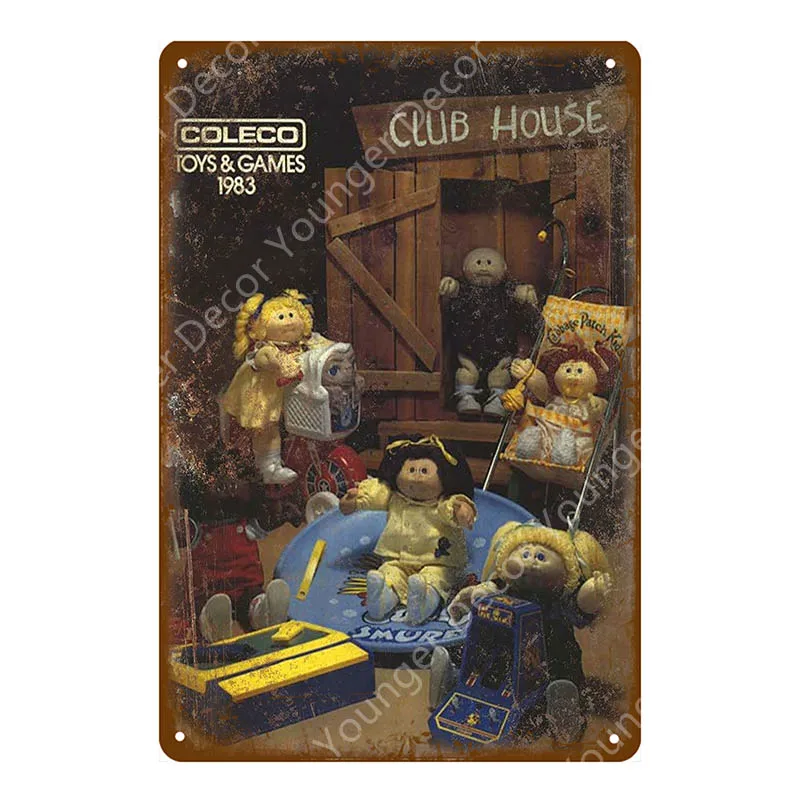 Постер для видеоигр с фильмом из мультфильма игровые металлические знаки