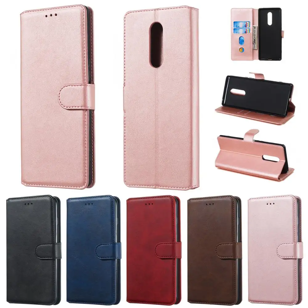 Coque XZ1 XZ2 XZ3 XZ4 Модный чехол бумажник с Откидывающейся Крышкой кожаный для SONY