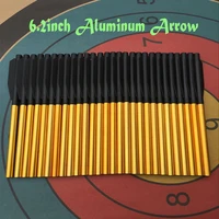 6 2inch 612pcs golden aluminum archery arrow broadheads flecha for 50 lb80 lb crossbow pistol accurate arrows hunting shooting