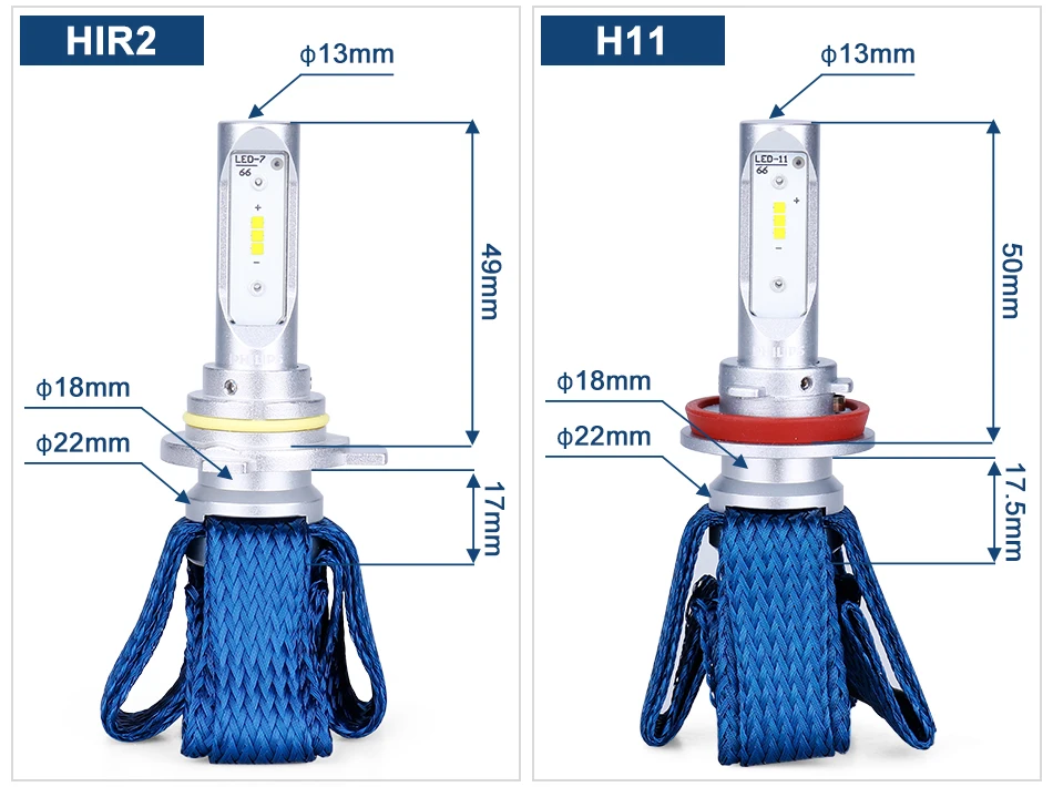 Philips H7 светодиодный H4 H8 H11 H16 9005 9006 9012 HIR2 HB3 HB4 Ultinon Эфирное светодиодный лампы для автомобилей 6000 К авто фары Противотуманные огни комплект из 2 предметов