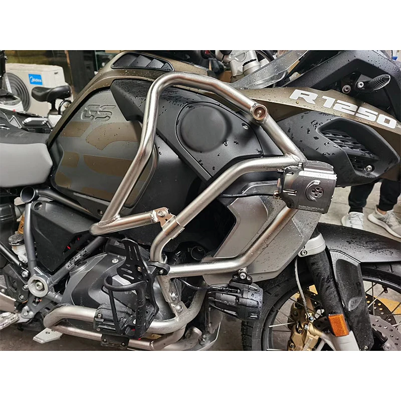 

For BMW R1250 GSA R1250GS LC Adventure 2019-2020 Crash Bar Extensions Frame Fuel Tank Protection Engine Highway Guards