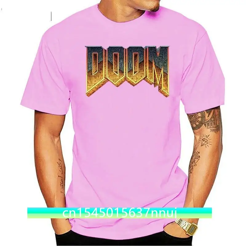 

100% Pure Cotton Male Doom T Shirt Cool Game For Man Fashion T-Shirts Wholesale