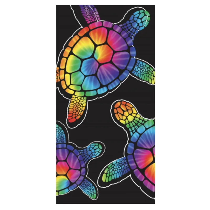 

Новое забавное пляжное полотенце с принтом черепахи, Крутое Полотенце Для Серфинга, путешествий, банное полотенце из микропены, спортивное ...