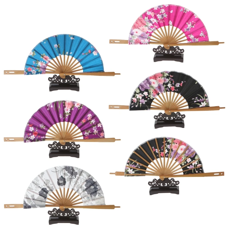 Элегантный Ретро-Веер Zephyr в виде вишни Японский Цветок сакуры карманный складной