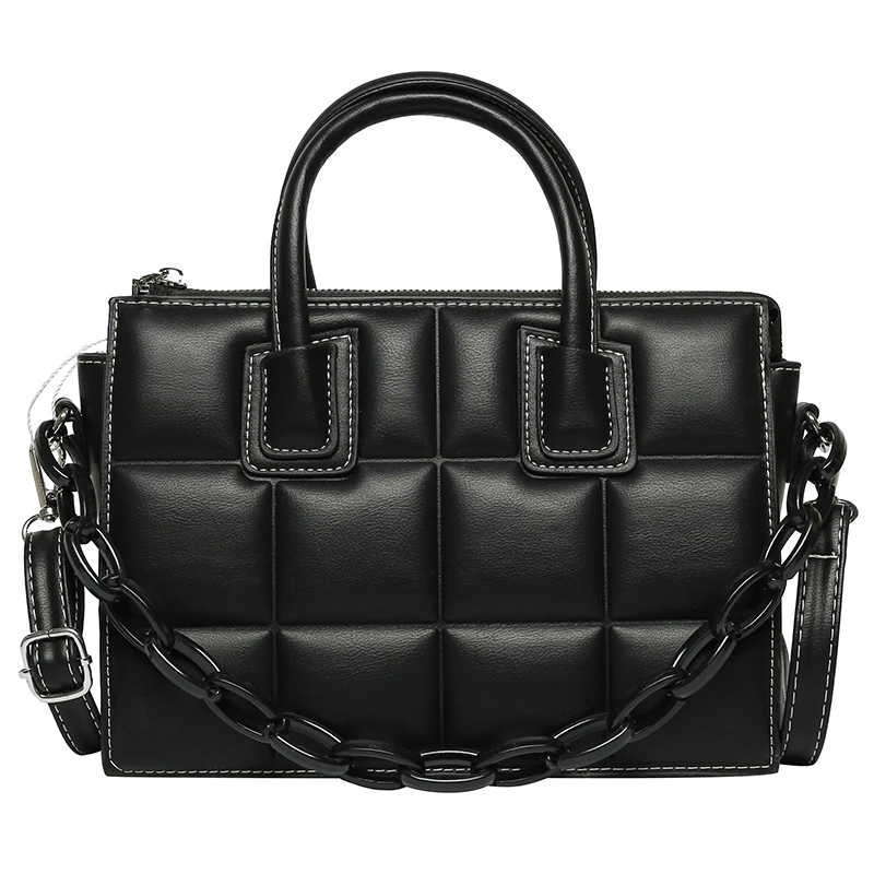 

Tote Lattice Square bag 2021 Fashion New High-quality PU Leather Women's Designer Handbag High capacity Shoulder Messenger Bag