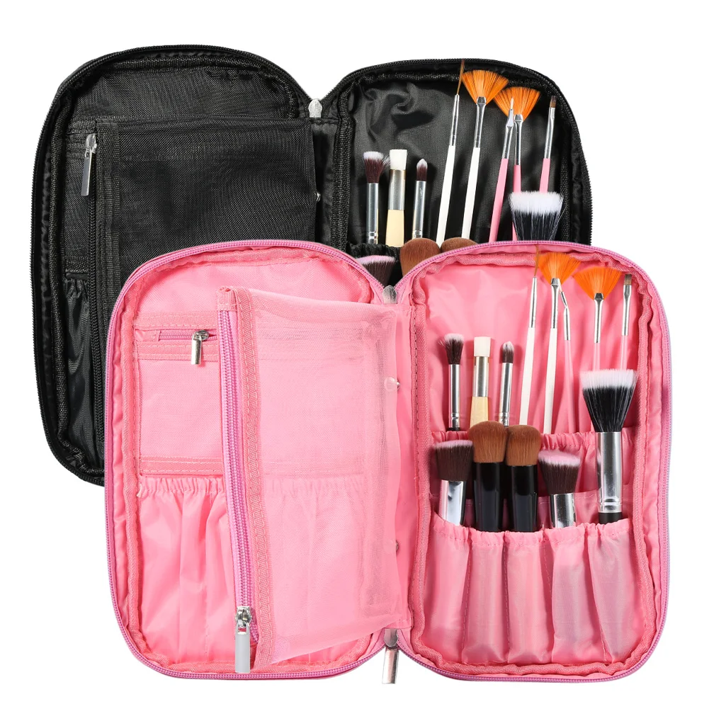 

1Pcs Cosmetic Bag for Women Zipper Makeup Bag Travel Female Makeup Brush Holder Organizer Toiletry Bag Makeup Tool Storage Bag