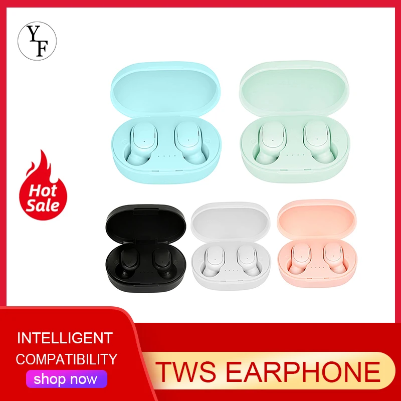 

A6S TWS Универсальная беспроводная гарнитура; Стереонаушники; Спортивные наушники; Наушники с микрофоном; Наушники с зарядным боксом; Для смар...