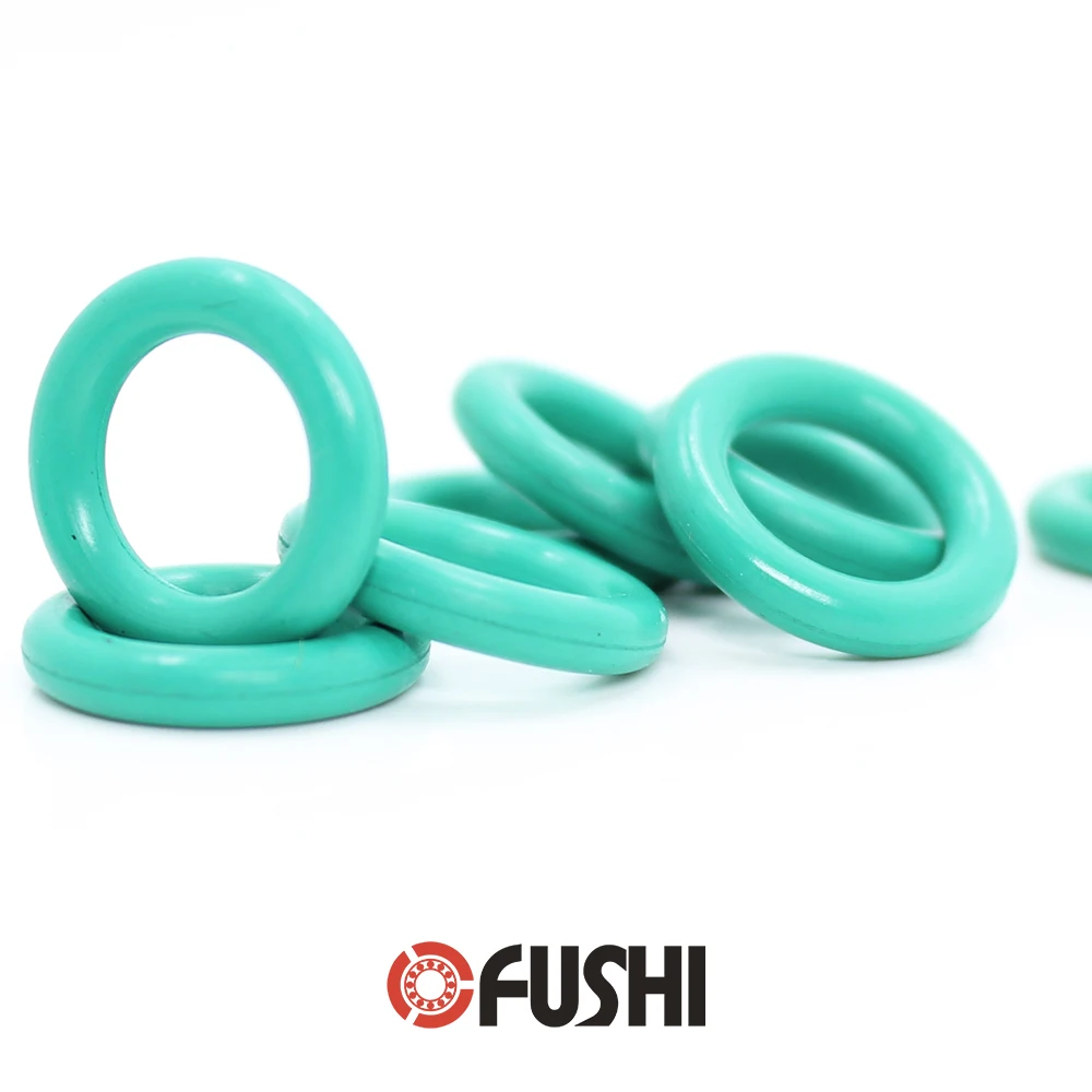 

CS1.5mm FKM Rubber O RING OD 10/11/12/13/14/15/16/17/18/19*1.5 mm 100PCS O-Ring Fluorine Gasket Oil seal Green ORing