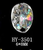 HY-3501 10pcs 10 шт./лот, сплав дизайн ногтей 3d с плоской задней стороны бриллианты жемчужные ювелирные изделия Стразы украшения для ногтей - Цвет: HY-3501 10pcs