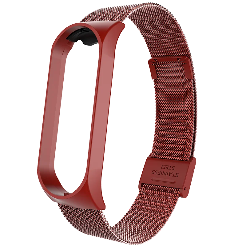 Buckle Ремешок на запястье для Xiaomi mi Band 3 металлический Безвинтовой браслет из нержавеющей стали ремешок для mi Band 4 сменный ремешок аксессуары - Цвет: Buckle
