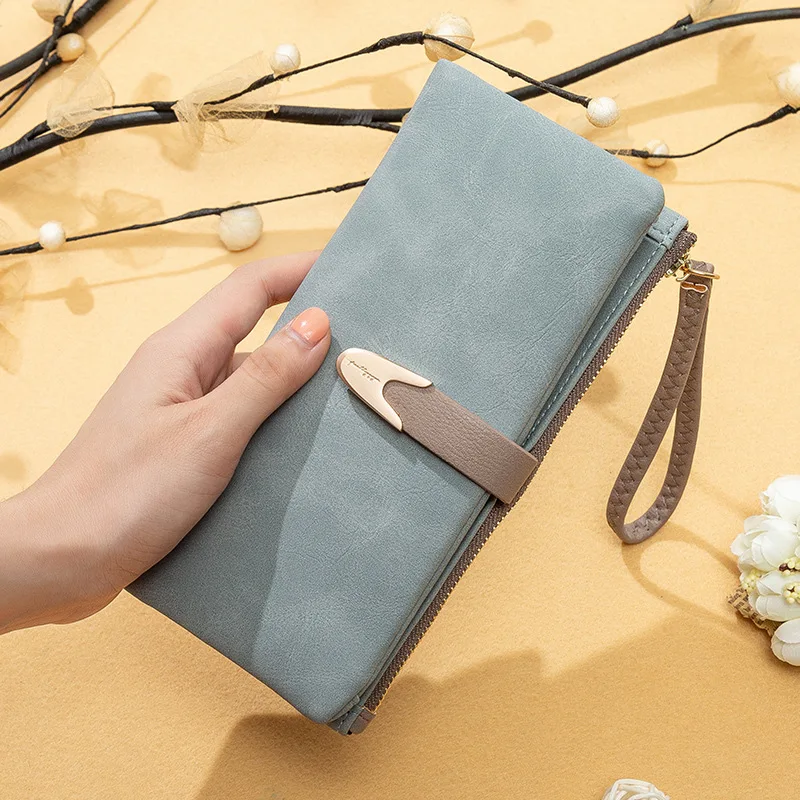 2020 Women Wallets Fashion Long Leather Female Clutch Purse Money Bag Zipper Wristlet Luxury Brand Ladies Big Wallet For | Багаж и сумки