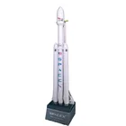 Набор для сборки 3D бумажной карточки SpaceX Falcon Heavy Rocket, развивающие игрушки, военная модель, строительная игрушка