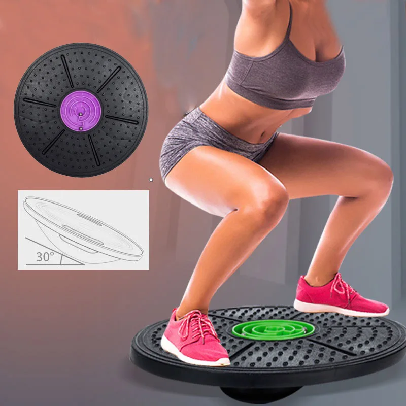 

Yoga Balance Board Disc Stability Round Plates Exercise Trainer for Fitness Sports Waist Fitness Balance Board XA275A Wriggling