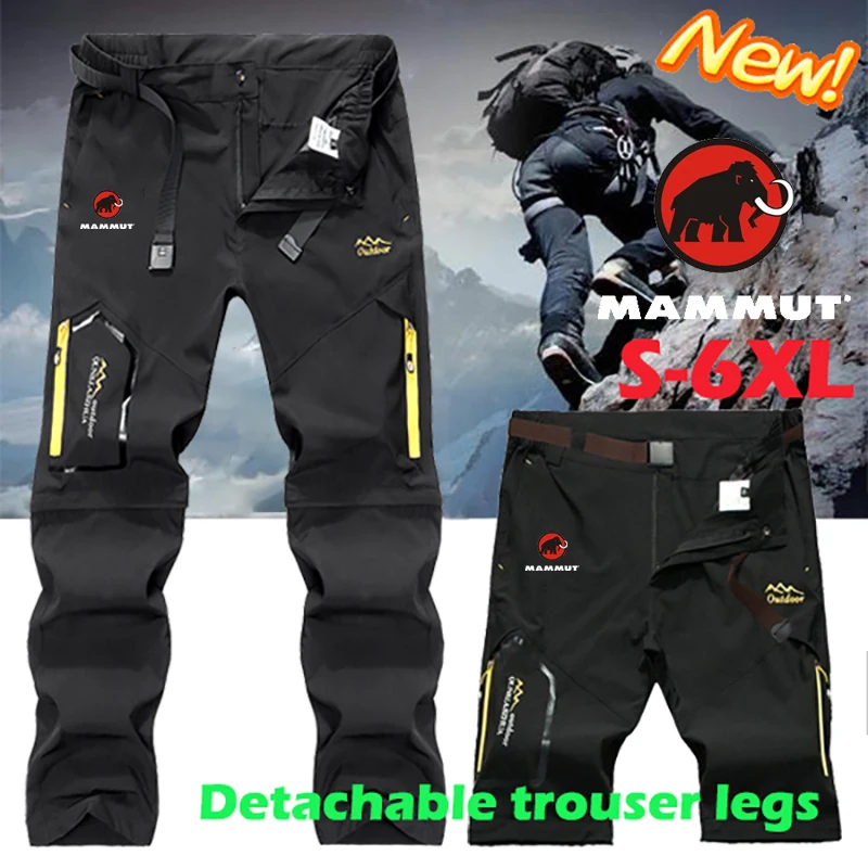

Outdoor Sport Men New High-quality Waterproof Hiking Camping Fishing Hiking Detachable AnkleJoggers Punk Tactical Length Pants