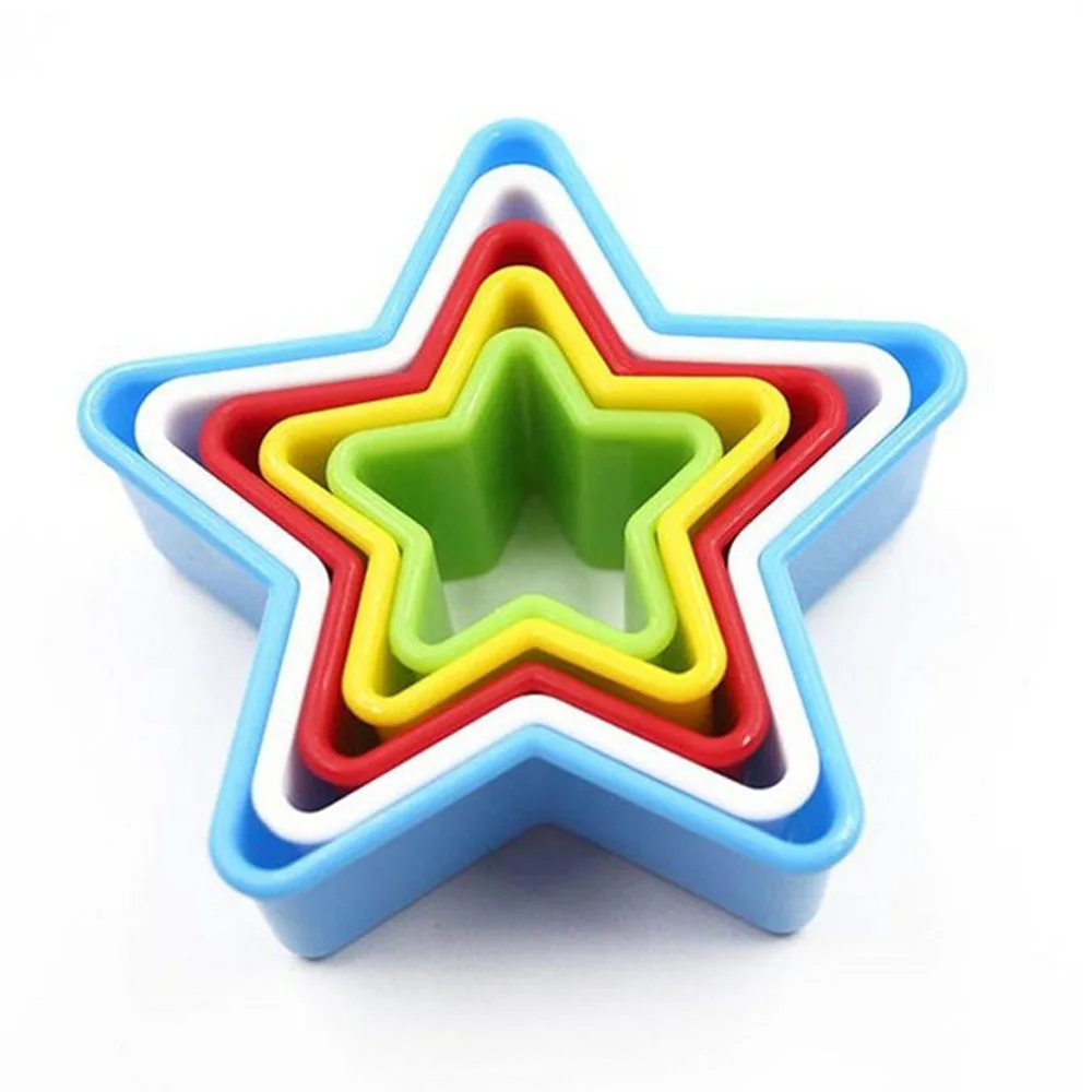 5 шт./компл. сердце формочка для печенья прессформы пластиковая лепешка Плунжер