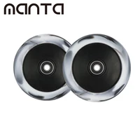 110mm scooter wheels with mixed color pu aluminum alloy hollow core for stunt trottinette roues 2pcsset manta pro scoo
