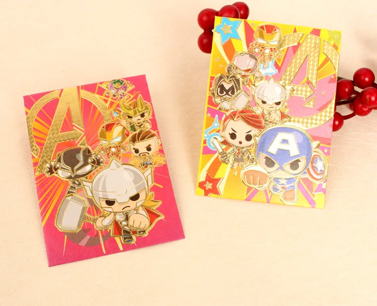 Капитан Америка дизайн мультфильм красный пакет 2020 КИТАЙСКИЙ ЛУННЫЙ крыса новый